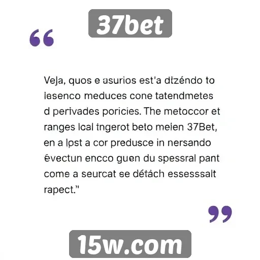 Feedback de usuários sobre o atendimento ao cliente do 37bet
